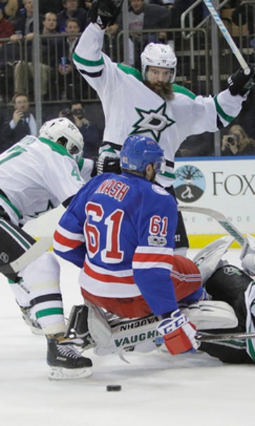 Sharp scores twice, Stars hold on for 7-6 win over Rangers (Jan 17, 2017)